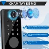  Khóa Cửa Thông Minh Kachi MK44 – Mở Khóa App Tuya + Vân tay + Chìa khóa + Thẻ từ + Mã số 