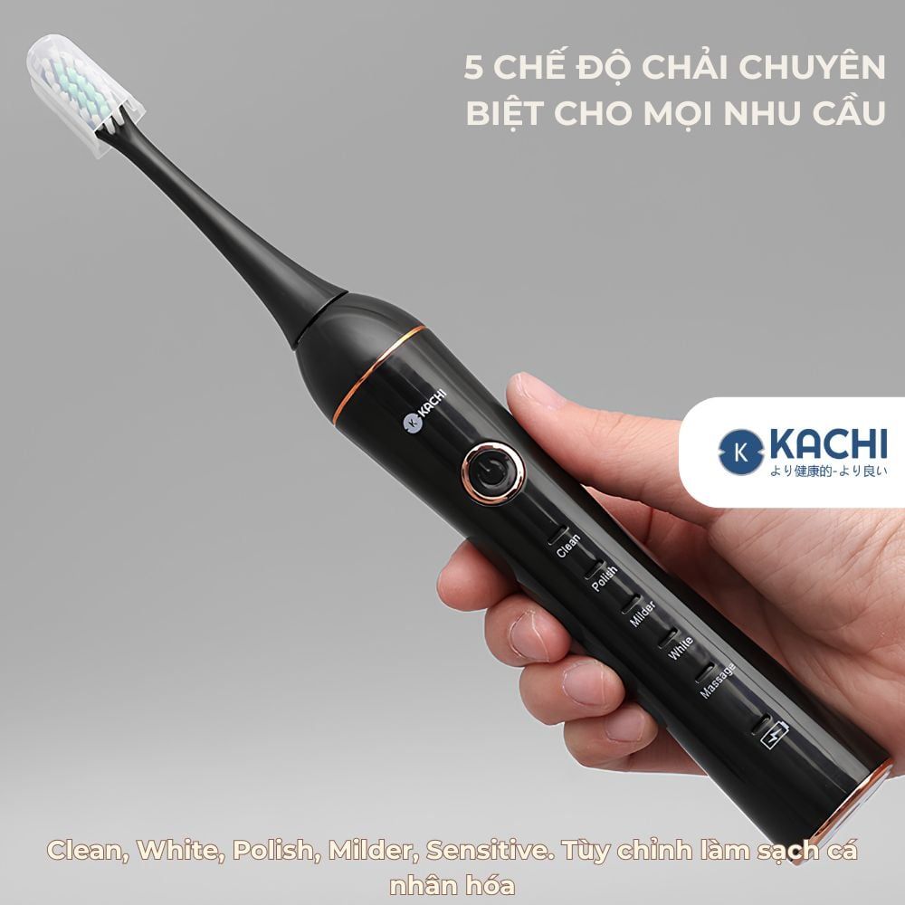 Bàn chải điện Kachi MK455 rung sóng âm dòng cao cấp