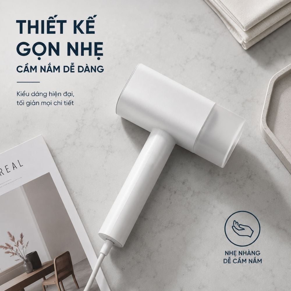 Bàn ủi hơi nước cầm tay Kachi MK464 1400W | Ủi nhanh, nhỏ gọn