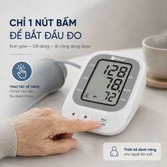 Máy đo huyết áp bắp tay Kachi JN-163B MK | Trợ lý AI đọc kết quả tiếng Việt | Hỗ trợ người cao tuổi mắt kém