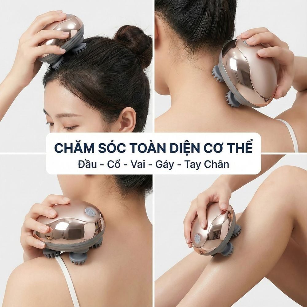 Hình ảnh chi tiết: Máy Massage Đầu Không Dây Kachi MK399 – Giải Pháp Thư Giãn Hiệu Quả Cho Người Bận Rộn