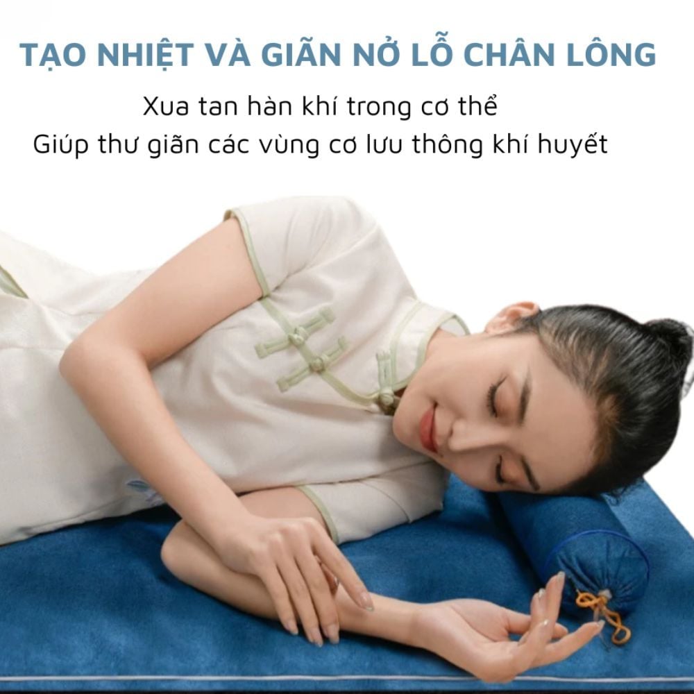 Thảm Chườm Nóng Ngải Cứu Đông Y Kachi MK421 - Giảm Đau Lưng, Vai Gáy Nhanh Chóng Tại Nhà