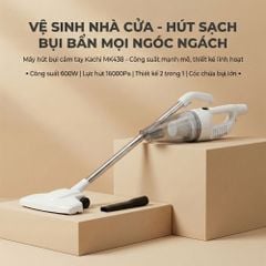 Máy Hút Bụi Cầm Tay Kachi MK438 600W - Lực Hút Mạnh Mẽ, Thiết Kế Linh Hoạt, Sạch Mọi Ngóc Ngách