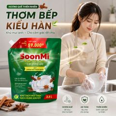 Nước rửa chén hương Quế Soonmi túi lớn 4KG - Dung tích 3.8L MK
