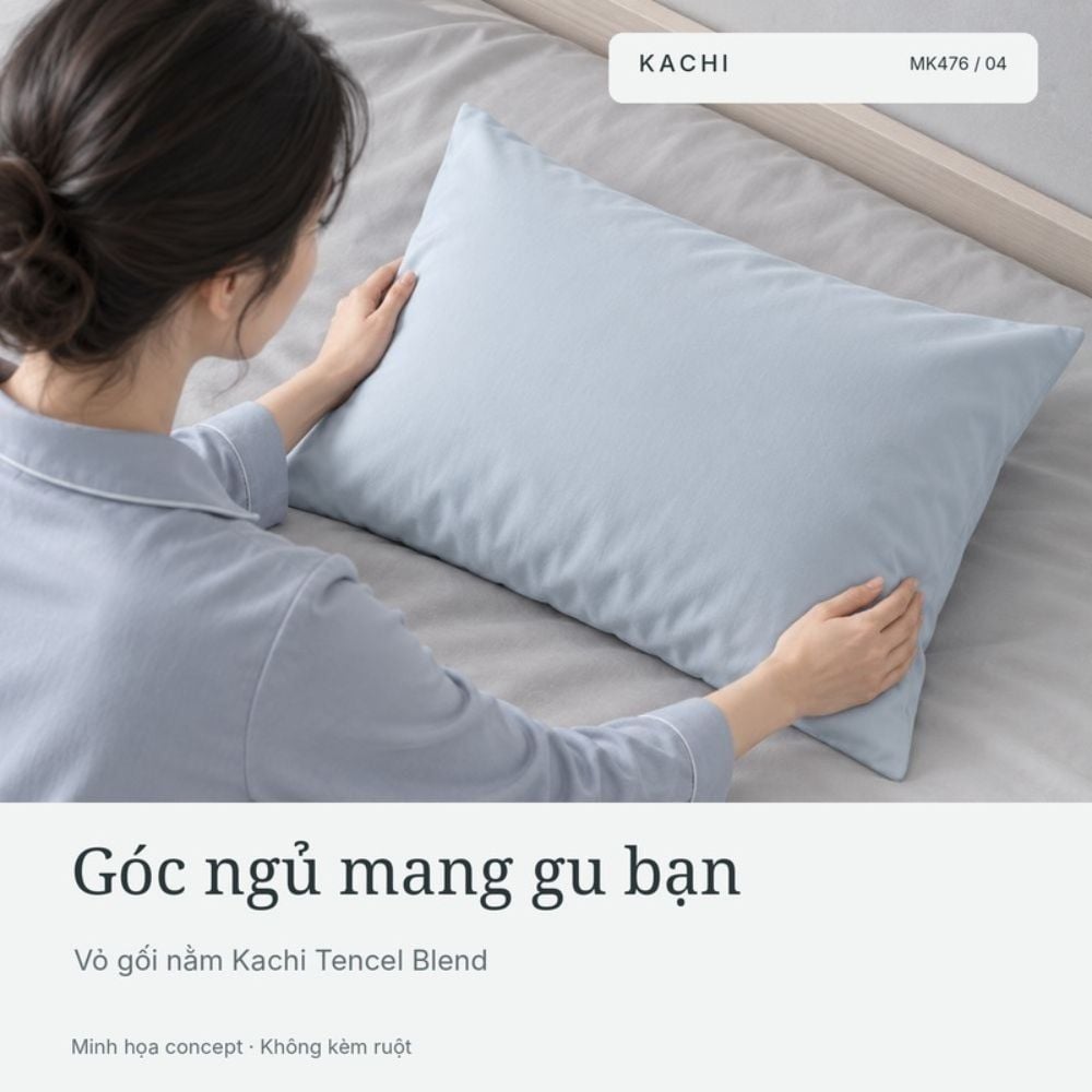 Vỏ gối Kachi Tencel Blend MK476/MK480 – hình ảnh chi tiết 3