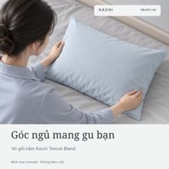 Vỏ gối nằm và vỏ gối ôm Kachi Tencel Blend 50x70cm MK476 MK480 – 4 màu tùy chọn