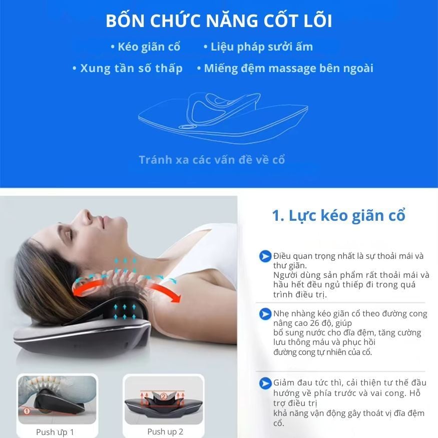 Máy Trị Liệu Cổ Vai Gáy Kachi MK426 - Giải Pháp Giảm Đau Mỏi, Phục Hồi Cột Sống Cổ Tại Nhà