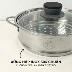 Nồi nấu đa năng Mishio MK321 |  Dung tích 1.5L kèm xửng hấp inox 304