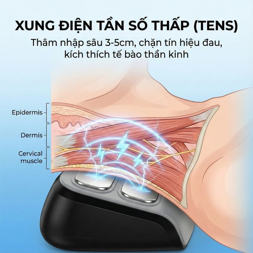 Máy Trị Liệu Cổ Vai Gáy Kachi MK426 - Giải Pháp Giảm Đau Mỏi, Phục Hồi Cột Sống Cổ Tại Nhà