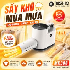Máy Sấy Quần Áo UV Mishio MK308 – Sấy Khô, Khử Mùi, Hỗ Trợ Khử Khuẩn Cho Cả Gia Đình