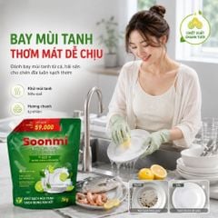 Nước Rửa Chén Soonmi Hương Chanh 1.2kg & 3kg - Sạch Bong Kin Kít, An Toàn Da Tay MK