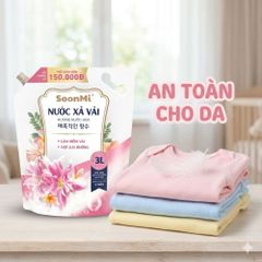 Nước Xả Soonmi 3kg: Bí Quyết Quần Áo Mềm Mại, Ngát Hương Suốt 3 Tuần MK