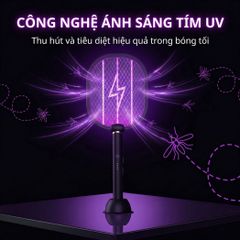 Đèn muỗi có chức năng vợt muỗi Kachi MK386 với đế sạc tích hợp