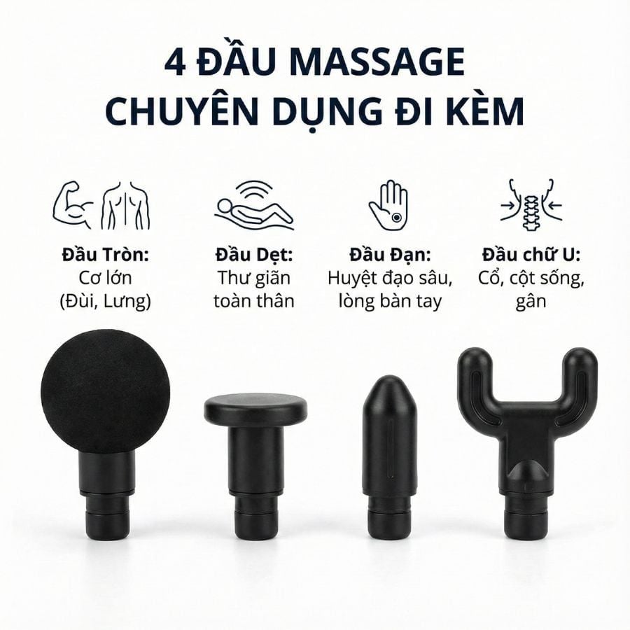 Máy massage cầm tay Kachi MK377 với 9 cấp độ rung