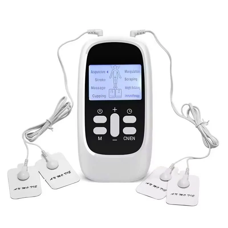 Máy Massage Xung Điện 4 Miếng Dán, 15 Mức Cường Độ, 8 Chế Độ, Giảm Đau Nhức, Tăng Cường Tuần Hoàn Máu Kachi MK46