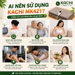 Thảm Chườm Nóng Ngải Cứu Đông Y Kachi MK421 - Giảm Đau Lưng, Vai Gáy Nhanh Chóng Tại Nhà