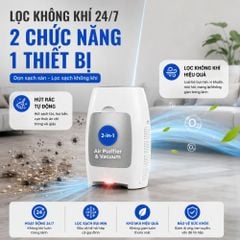 Trạm Hút Rác Quét Nhà Tự Động Kachi MK888: Tích Hợp Máy Lọc Không Khí, Hút Lông Thú Cưng & Hút Tóc Chuyên Dụng