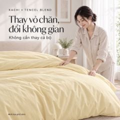 Vỏ chăn Kachi Tencel Blend 200 × 220 cm MK479 – 4 màu tùy chọn
