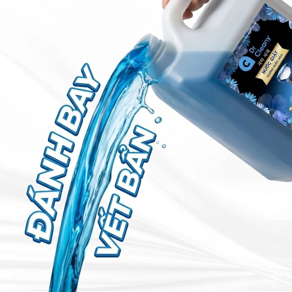 Nước giặt Dr. Cleany 10KG (Xanh) - Chuyên dụng giặt ủi, Sạch sâu MK