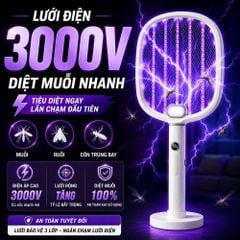 Vợt Bắt Muỗi Tự Động Kachi MK462 – Tích Hợp Đèn Bắt Muỗi, Màn Hình LED Thông Minh