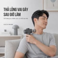 Súng Massage Cầm Tay KACHI MK466 Công Suất 20W - 4 Đầu Massage Giảm Đau Cơ Sâu