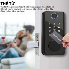 Khóa Cửa Thông Minh Kachi MK44 – Mở Khóa App Tuya + Vân tay + Chìa khóa + Thẻ từ + Mã số