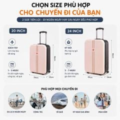 Vali Du Lịch Xếp Gọn MK356 24 Inch – Gọn Khi Cất, Tiện Khi Đi