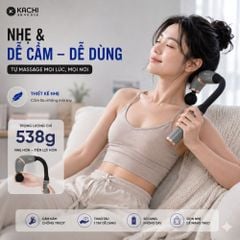 Gậy Massage Kachi MK405 – Súng Massage Cầm Tay Có Tay Nối Dài, Thư Giãn Sâu Từng Nhóm Cơ