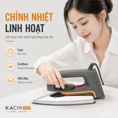 Bàn ủi khô Kachi MK423 1000W - Là phẳng mọi nếp nhăn, an toàn cho mọi loại vải