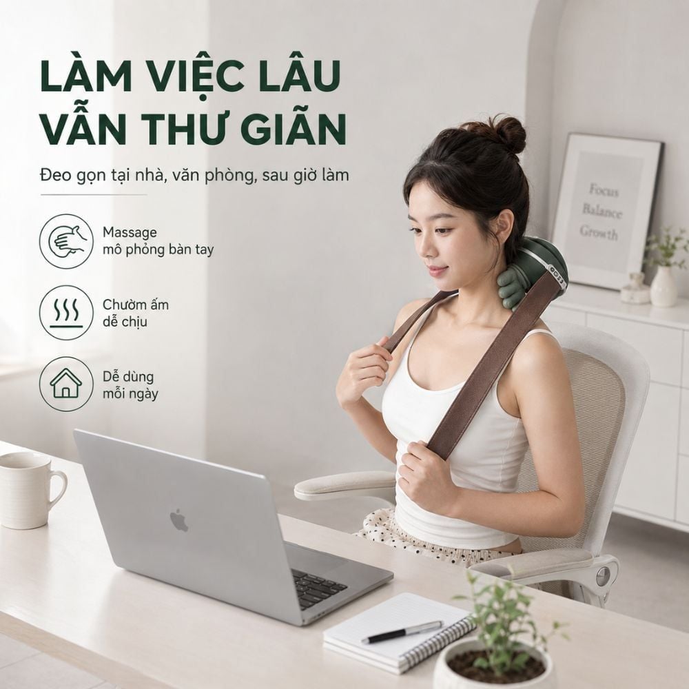 Máy Massage Cổ Vai Gáy Kachi MK449 - Giải Pháp Thư Giãn Hoàn Hảo