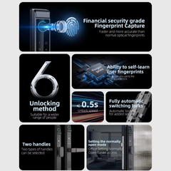 Khóa Thông Minh Kachi MK47 Chính Hãng - Chuyên Dụng Cho Cửa Nhôm Xingfa & Đố Hẹp