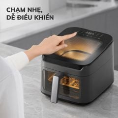 Nồi chiên không dầu Mishio MK473 7L - Quan sát món ngon qua cửa kính