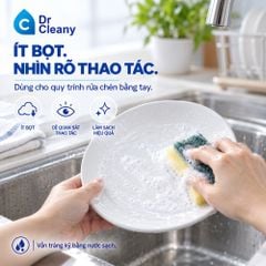 Nước rửa chén Dr Cleany 2kg – Ít bọt, không mùi, không hương liệu