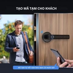 Khóa Cửa Thông Minh Kachi MK43 – Mở Khóa App Tuya + Vân tay + Chìa khóa + Mã số
