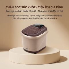 Bồn Ngâm Chân Massage Sục Khí KACHI MK440 - Tự Động Giữ Nước Ấm, Có Khay Thảo Dược