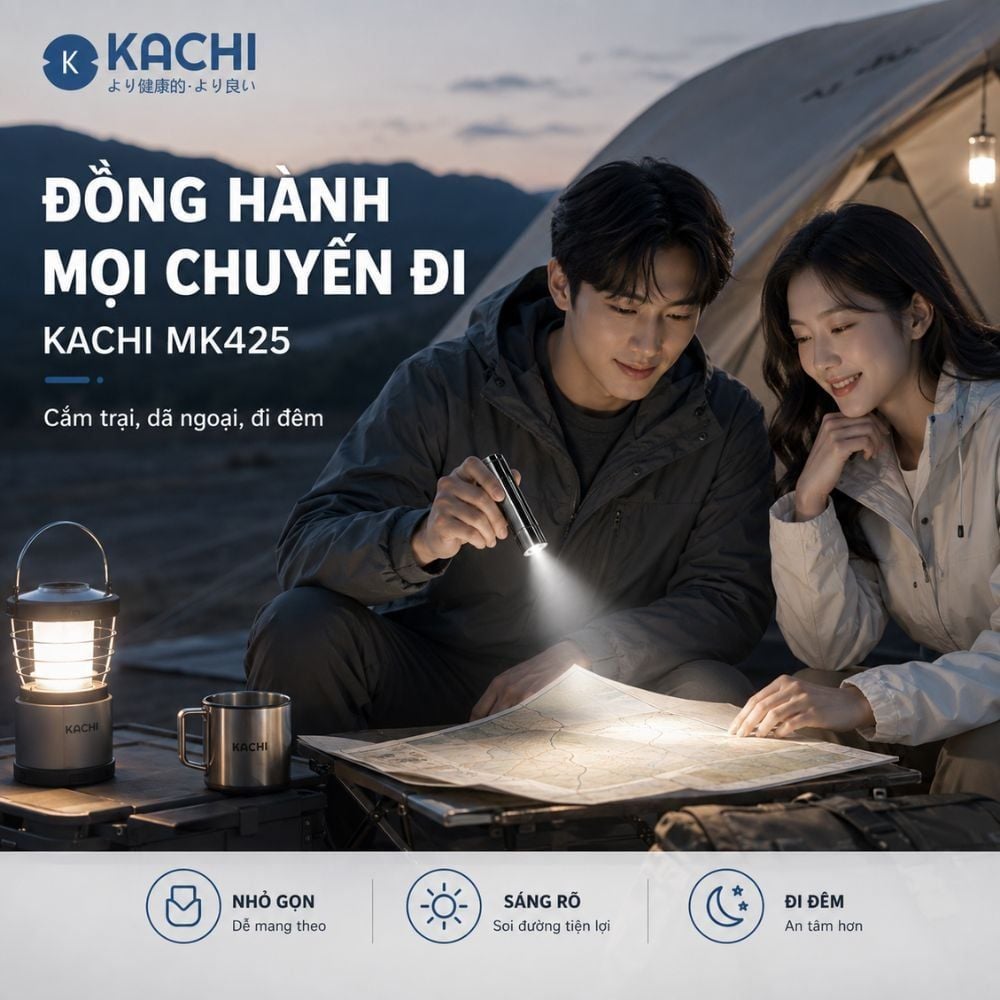 Hình ảnh chi tiết: Đèn Pin Sạc Đa Năng Kachi MK425: Soi Rọi Mọi Hành Trình, Bừng Sáng Mọi Cuộc Vui
