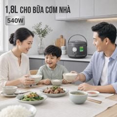 Nồi cơm điện lòng inox 304 Mishio MK451 / MK452 (1,2 / 1,8L) không phủ chống dính