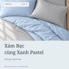 Vỏ gối nằm và vỏ gối ôm Kachi Tencel Blend 50x70cm MK476 MK480 – 4 màu tùy chọn