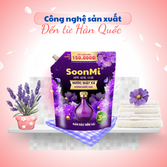 Nước Giặt Xả 2 Trong 1 Soonmi 3kg Đậm Đặc - Công Nghệ Hạt Lưu Hương Ngọc Trai Lên Tới 3 Tuần MK