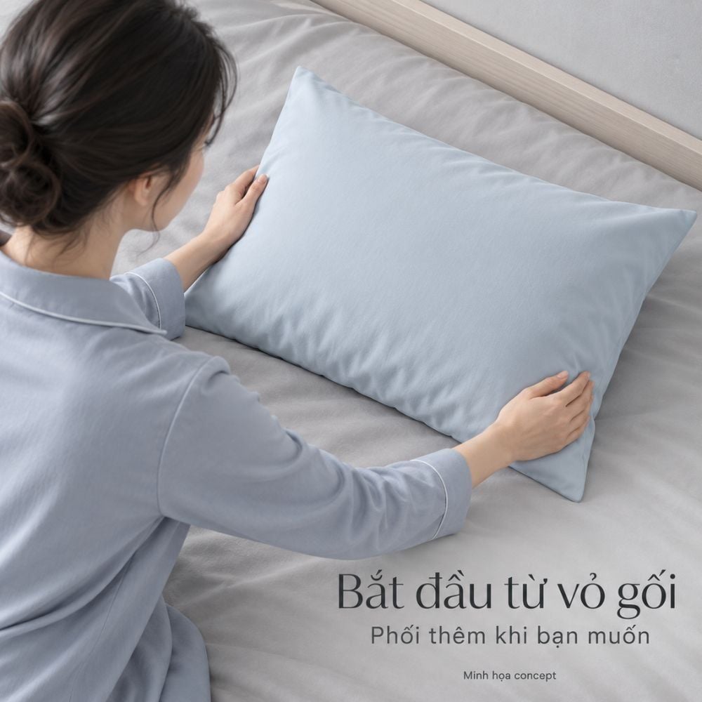 Bộ chăn ga gối Kachi Tencel Blend – hình ảnh chi tiết 6