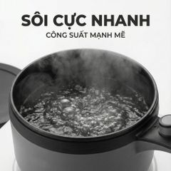 Nồi nấu đa năng Mishio MK321 |  Dung tích 1.5L kèm xửng hấp inox 304