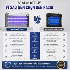 ĐÈN BẮT MUỖI VÀ DIỆT CÔN TRÙNG CAO CẤP KACHI (MODEL MK457 / MK458 / MK459 / MK460) – CÔNG NGHỆ BẪY ÁNH SÁNG KÉP DUAL LIGHT TRAP, AN TOÀN TUYỆT ĐỐI
