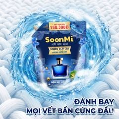 Nước Giặt Xả 2 Trong 1 Soonmi 3kg Đậm Đặc - Công Nghệ Hạt Lưu Hương Ngọc Trai Lên Tới 3 Tuần MK