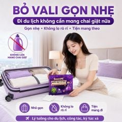 Nước Giặt Cô Đặc SoonMi Hương Lavender - Công Nghệ Giặt Tẩy Thế Hệ Mới (Hộp 30 Tờ) MK