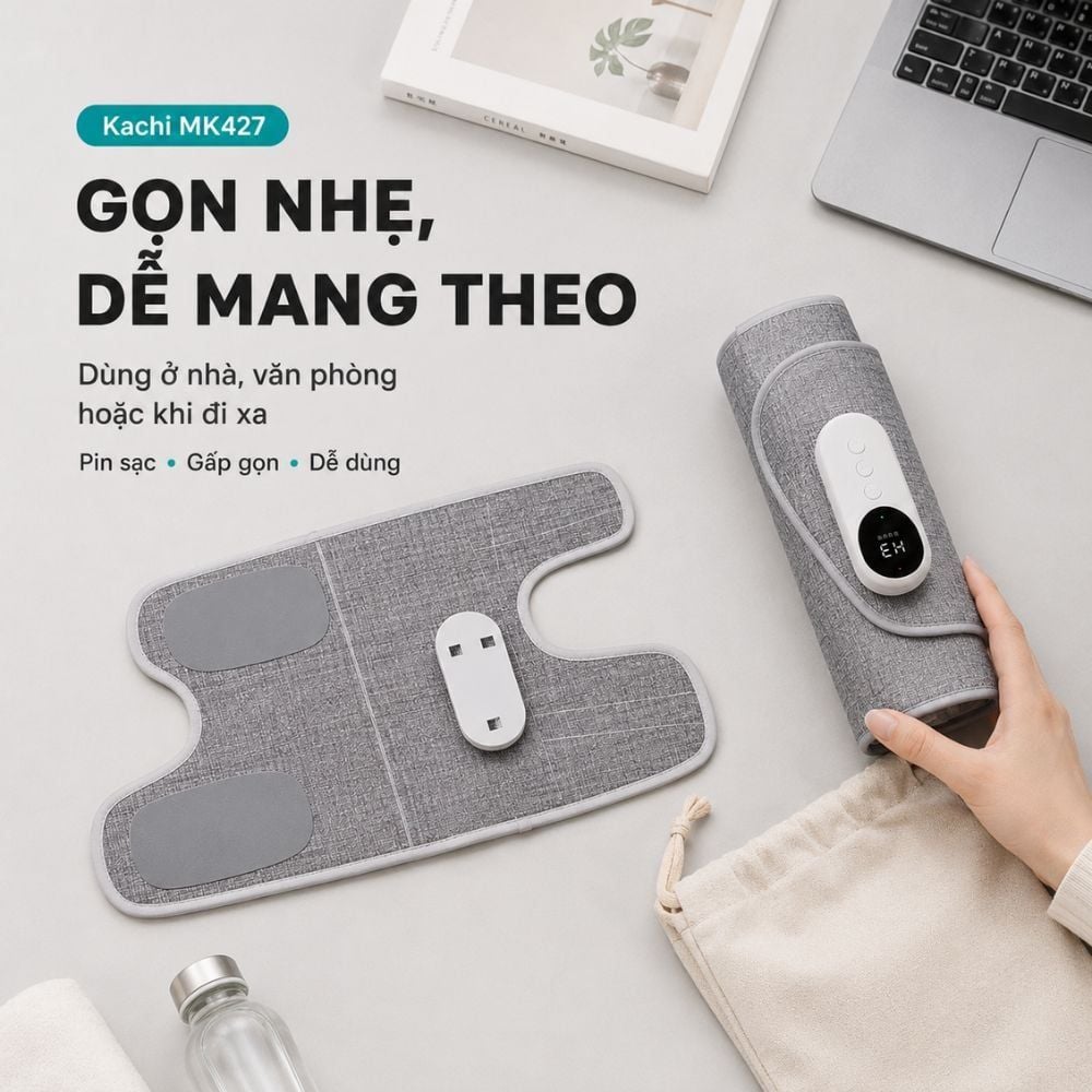 Máy Massage Chân Không Dây Kachi MK427: Giải Pháp Toàn Diện Cho Đôi Chân Khỏe Mạnh
