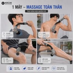 Gậy Massage Kachi MK405 – Súng Massage Cầm Tay Có Tay Nối Dài, Thư Giãn Sâu Từng Nhóm Cơ