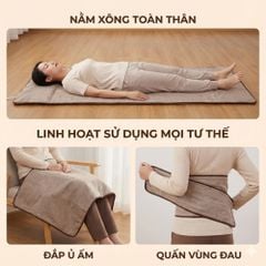 Thảm Chườm Nóng Ngải Cứu Đông Y Kachi MK421 - Giảm Đau Lưng, Vai Gáy Nhanh Chóng Tại Nhà