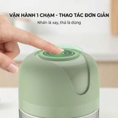 Máy Xay Tỏi Ớt Mini Chạy Pin Mishio MK420