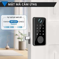 Khóa Cửa Thông Minh Kachi MK44 – Mở Khóa App Tuya + Vân tay + Chìa khóa + Thẻ từ + Mã số