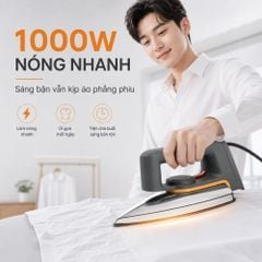 Bàn ủi khô Kachi MK423 1000W - Là phẳng mọi nếp nhăn, an toàn cho mọi loại vải